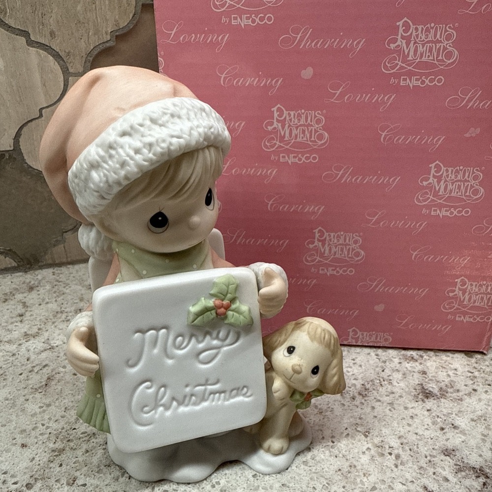 Precious Moments "You Light Up My Holly-Days" 4003165 RARE Christmas/ New Year